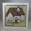 Handmade 3D New Home Greeting Card, personalise