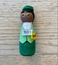 Rosa Parks Handpainted Wooden Peg Doll - inspirational women