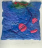 Hand-Felted Ribosomes in Action Fiber Art - Subatomic Stitch
