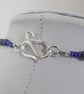 Jewellery set. Blue sodalite necklace, bracelet and earrings - Image 5