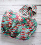 Hand Knitted cotton shopping grocery bag  - Image 6