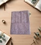 Quilted Book Sleeve in Lilac Ditsy Floral Fabric 