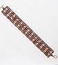 Copper Colours Beaded Cuff Bracelet - Image 5