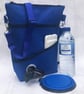 Dog walking bags , waterproof, bright blue - Image 2
