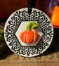 Fancy ceramic pumpkin hanging decoration - Image 2