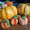 Tiny Crochet Pumpkin Baubles