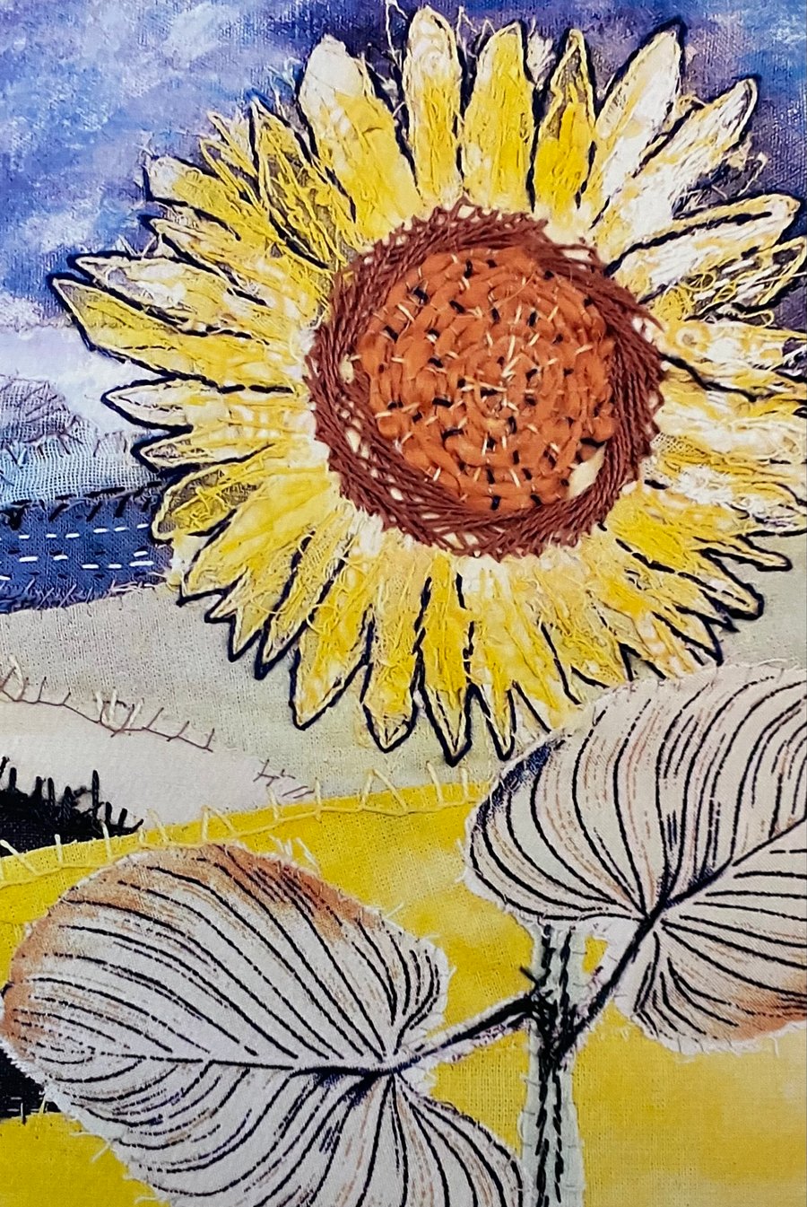 Sunflower, turning heads, original art print