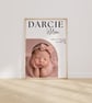 Personalised Baby Photo Print - Newborn Birth Stats - Nursery Wall Art Gift - Image 8