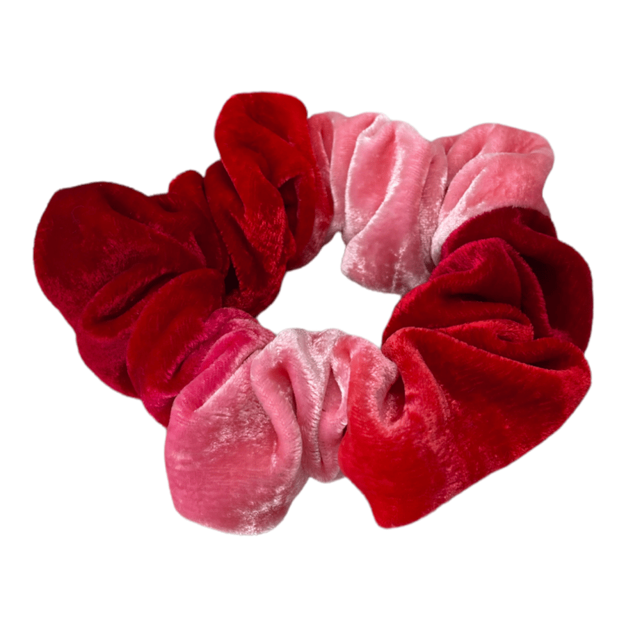 Velvet painted hair elastic.