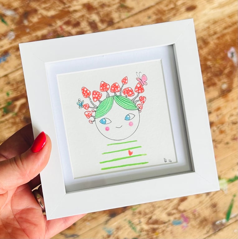 Forrest - Framed Original Mini Illustration 