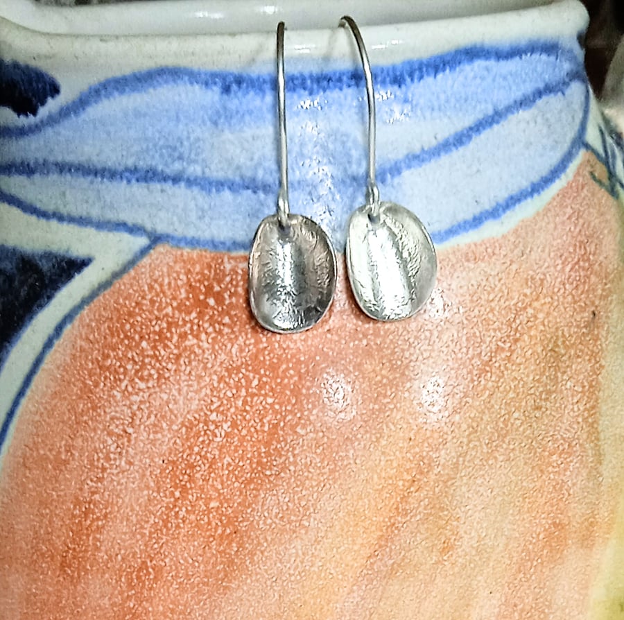 Small Sterling Silver over Copper Earrings (ERMMDGCV4) - UK Free Post