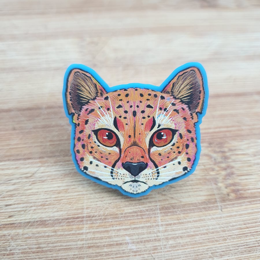 Cheetah Acrylic Pin