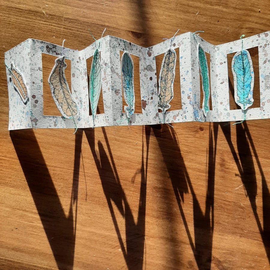 Feathers Concertina Book in a Box