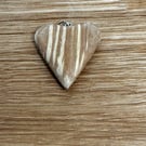 Heart pendant - spalted alder