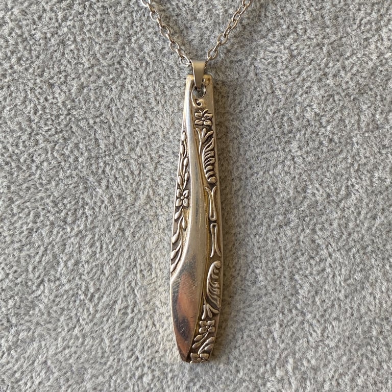 Pendant Flower Necklace made from a Vintage Spoon