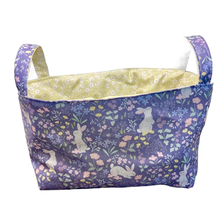 Dear Spring Reversible Fabric Storage Basket