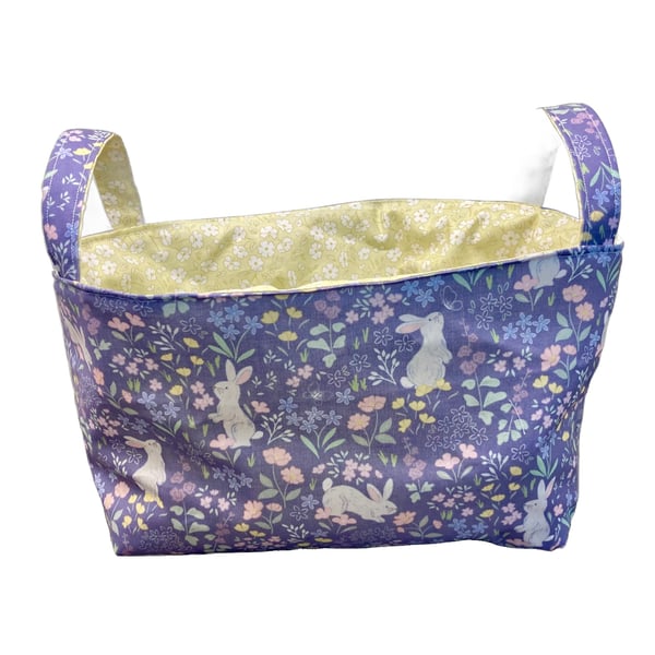 Dear Spring Reversible Fabric Storage Basket
