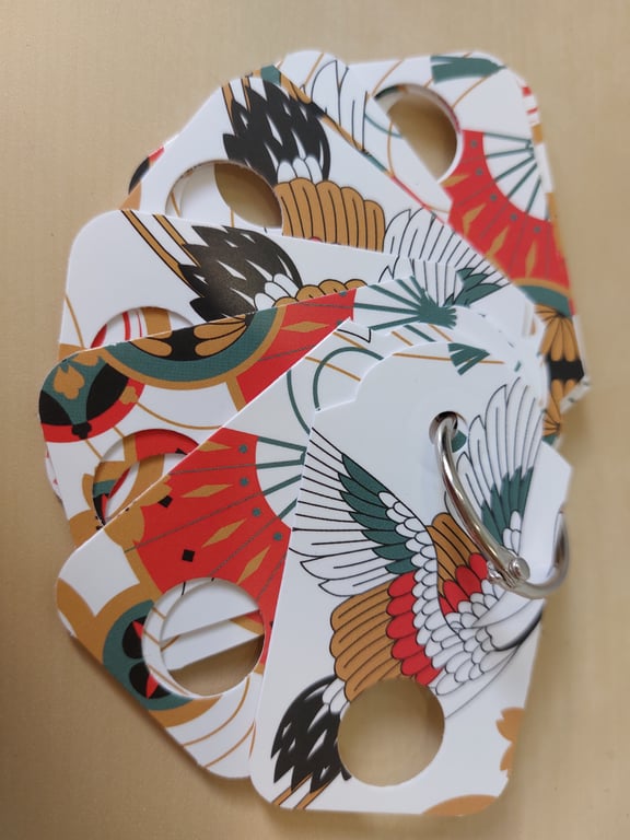 Embroidery Floss Drops Organiser Japanese Pattern