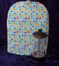 Multi colour small owls small coffee pot cosy - Image 1