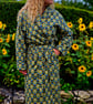 Handmade Liberty of London Lantana Dressing Gown – Cosy Winter Robe in Revival