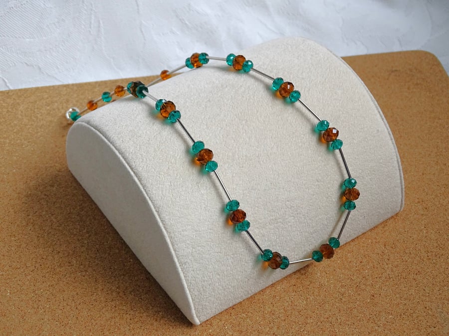 Green & Orange Necklace