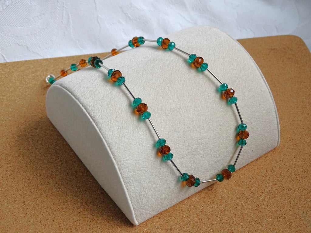 Green & Orange Necklace
