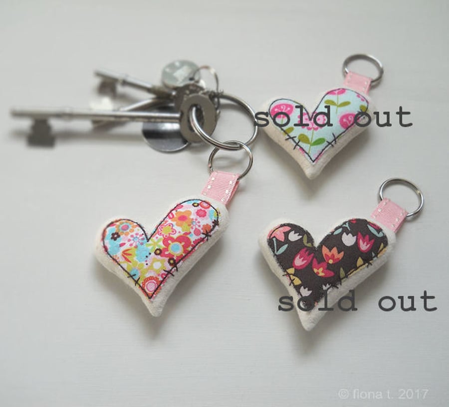 freemotion embroidered zombie heart keyring