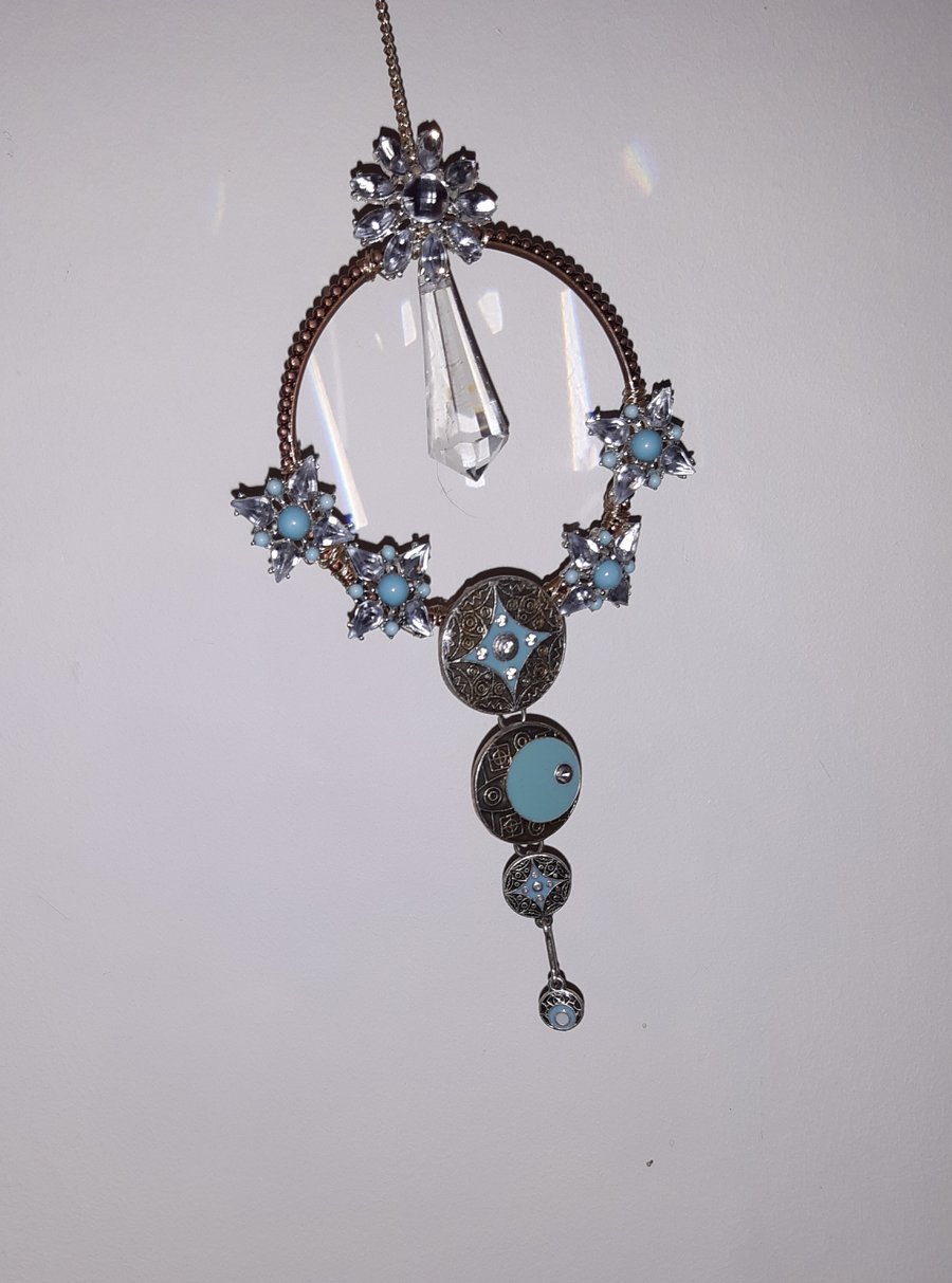 glass crystal sun catcher mobile