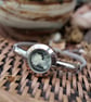 Up-cycled ladies wrist watch featured a cameo adjustable handmade bracelet