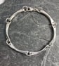 Sterling silver forged link bracelet - Image 6