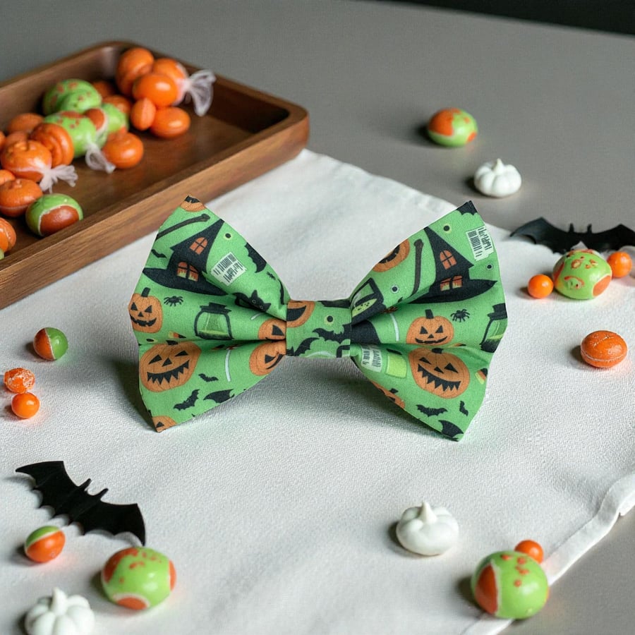 Halloween Handmade Dog Bow Tie 