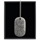 Hand Forged Damasteel Bluetongue™ Dog Tag