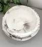 White and Brown Marble Effect Twisted Edge Decorative Bowl – Handmade Home Decor - Image 4