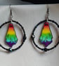 Large Rainbow Ghost Earrings  - Image 2