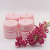 6 Pink Gardenia Essential Oil Soy Wax Tealight Candles 
