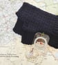 Gift Set - Navy Blue Hiking Mitts & Acorn Beret Hat  - Image 5