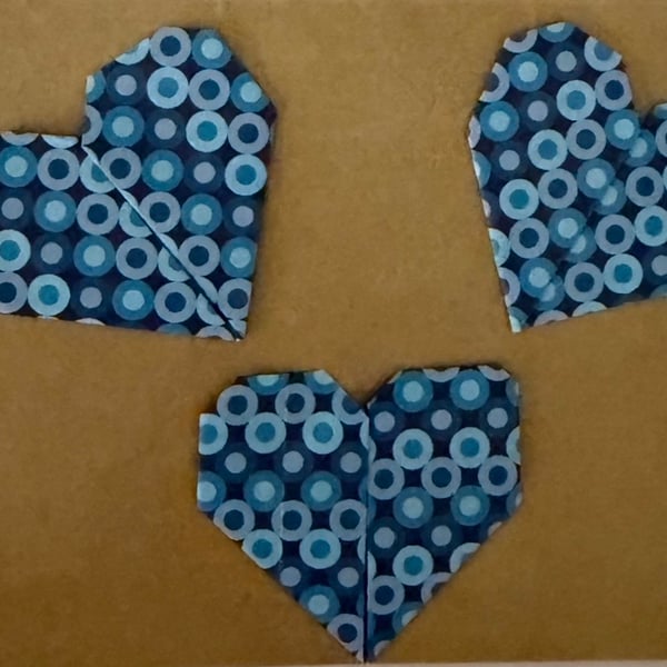 Origami Hearts Card