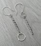 Mismatched Silver Drop Earrings - Image 1