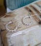 Sterling silver twisted hoops - Image 2