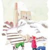 Greetings card- Winter Walkies- Marshall's Shaft (blank inside)