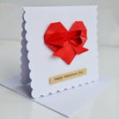 Handmade Origami Valentine, Engagement, Anniversary Card 
