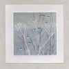 "Silver Nature": Hand-embroidered Digital Print Greetings Card