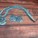 Celestial Star Earrings and Necklace set