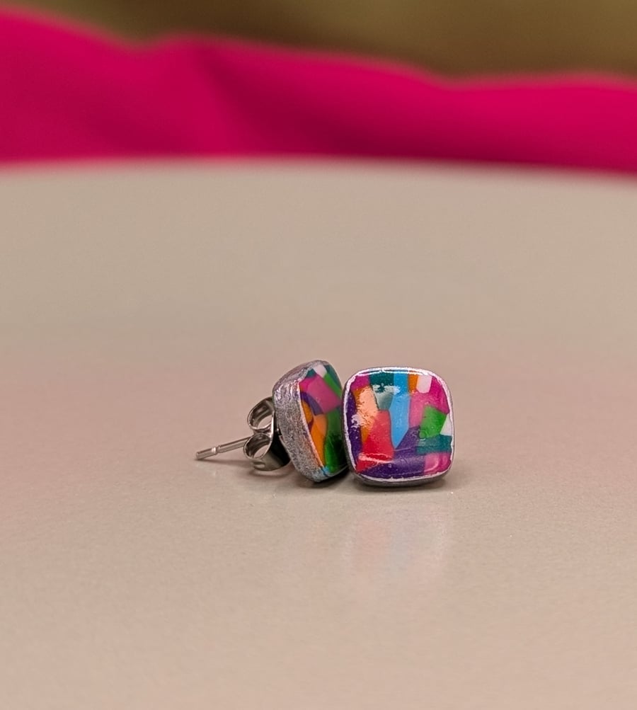 Jewel colour burst studs