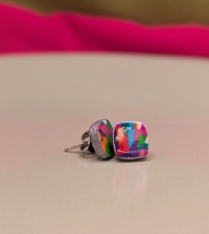 Jewel colour burst studs