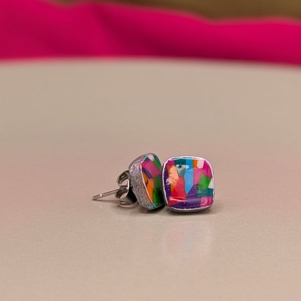 Jewel colour burst studs