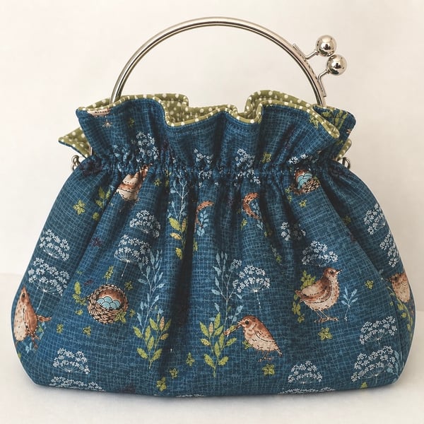 Quirky Handmade Kiss Clasp Frame Handbag 