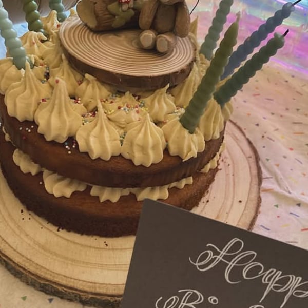 Hand made clay kid’s birthday or special occasion cake topper