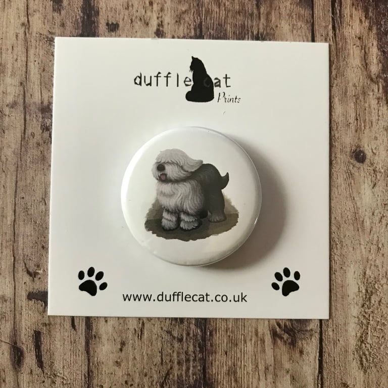 Old English Sheepdog Badge