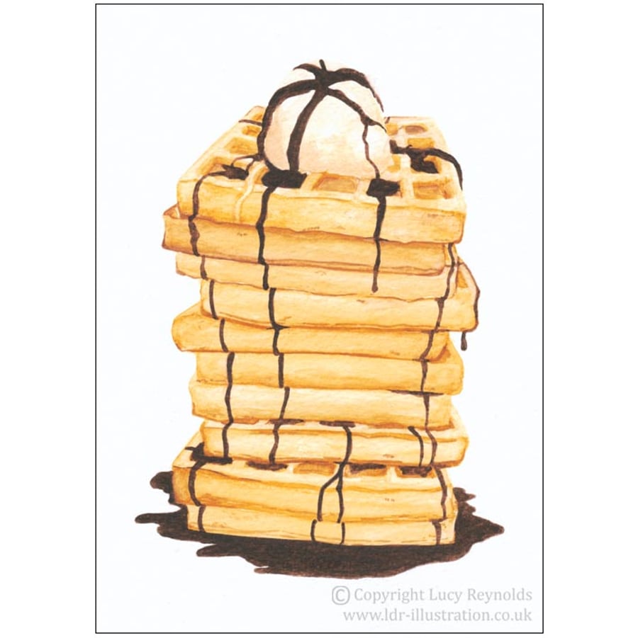 Waffle Tower Card A6